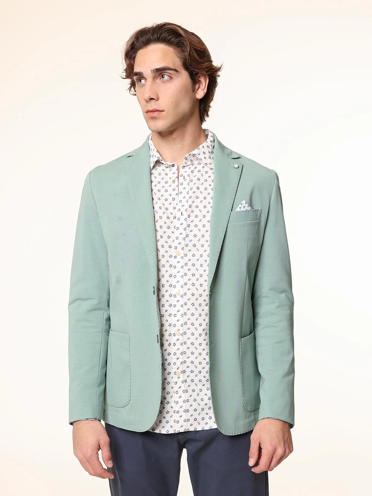 Giacca con bordi impuntura - Image 14