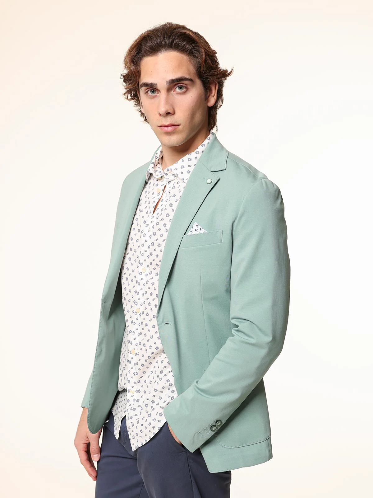 Giacca con bordi impuntura - Image 15