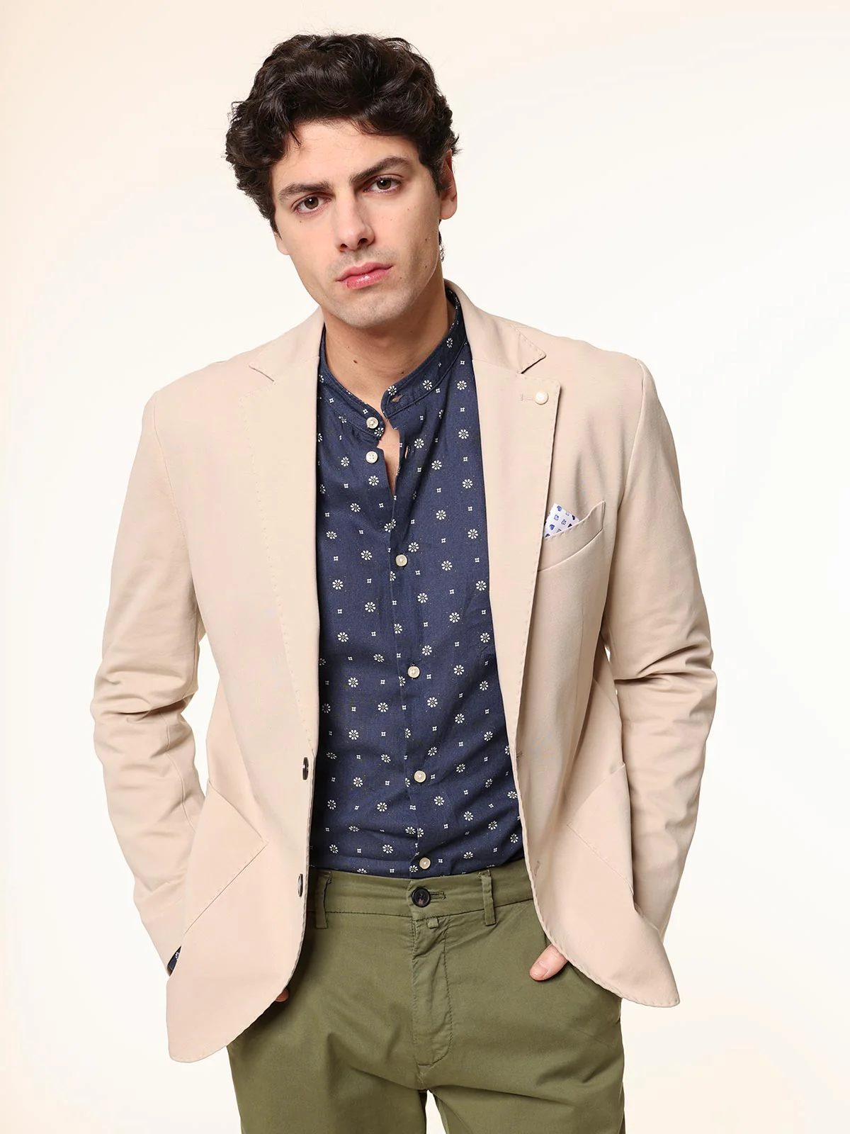 Giacca con bordi impuntura - Image 18