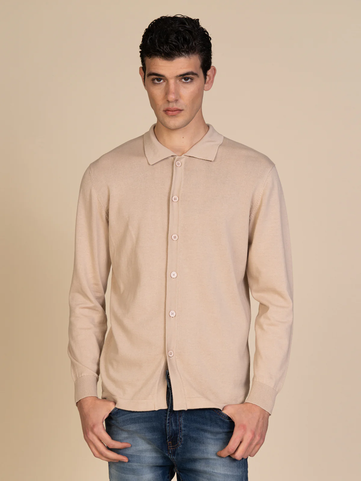 Maglia cardigan in cotone - Image 5