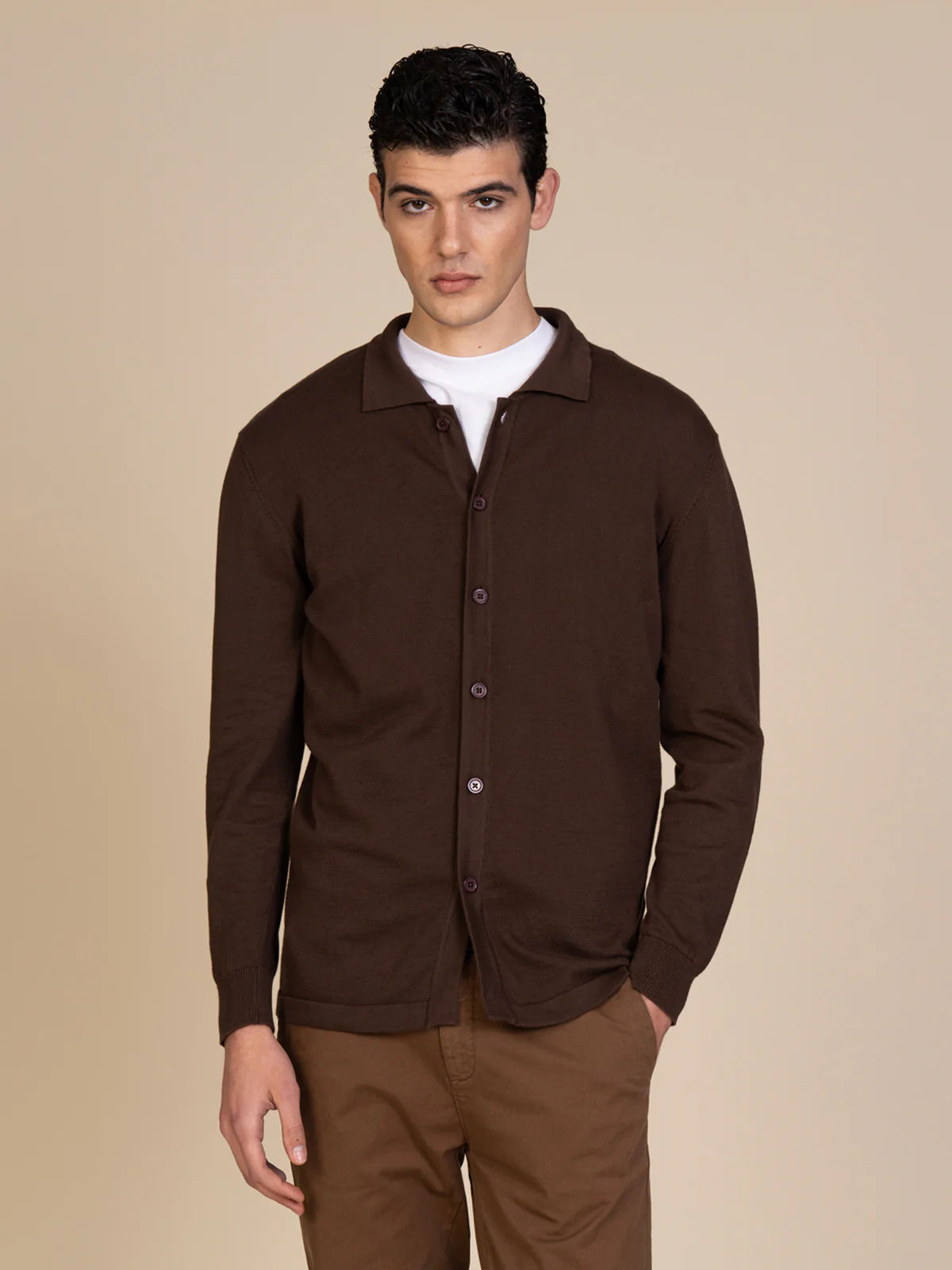 Maglia cardigan in cotone - Image 9