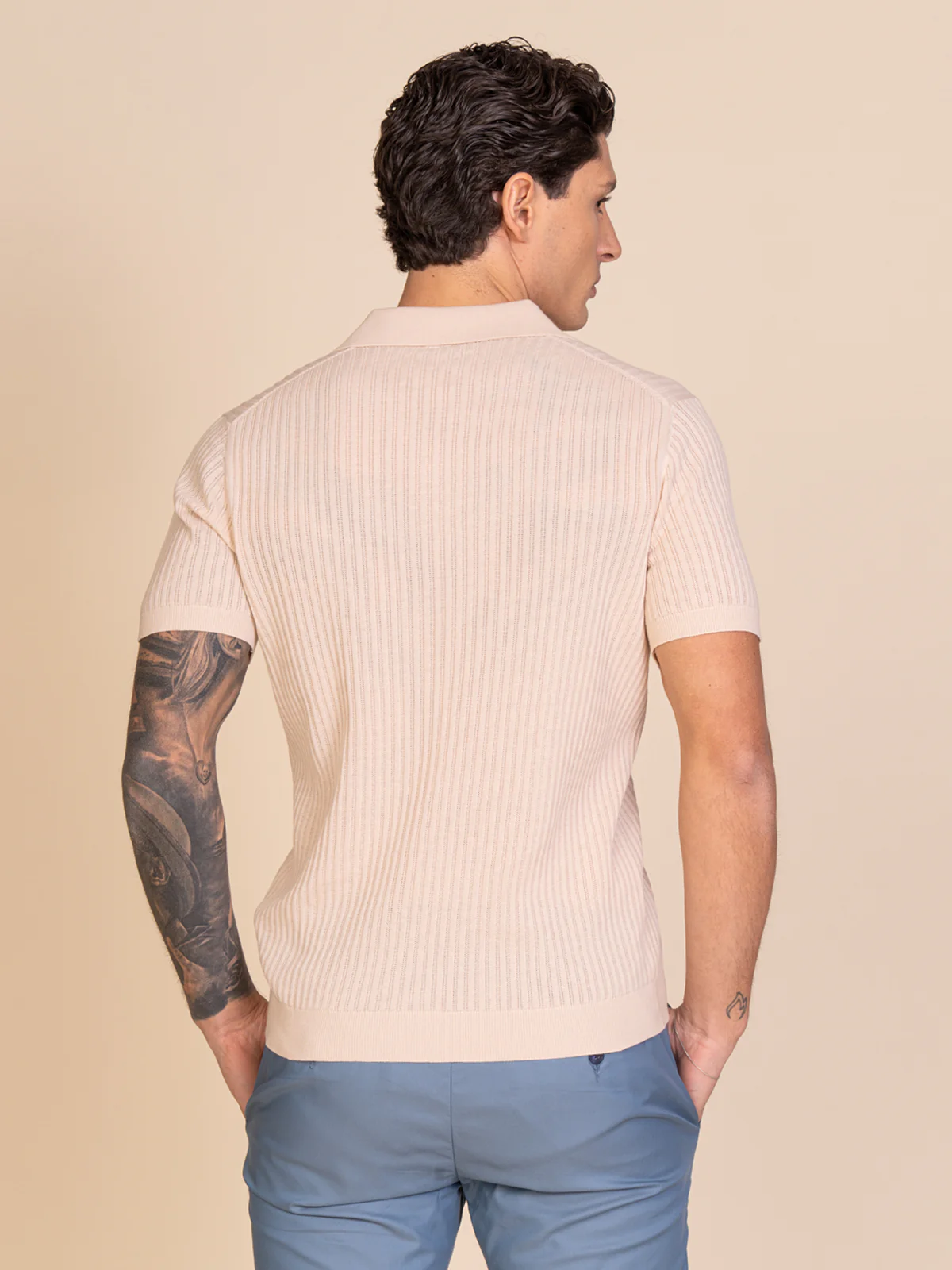 Polo maglia con lavorazione - Image 9