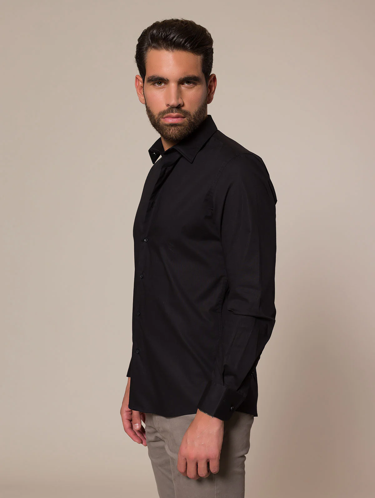 Camicia slim in cotone stretch - Image 11