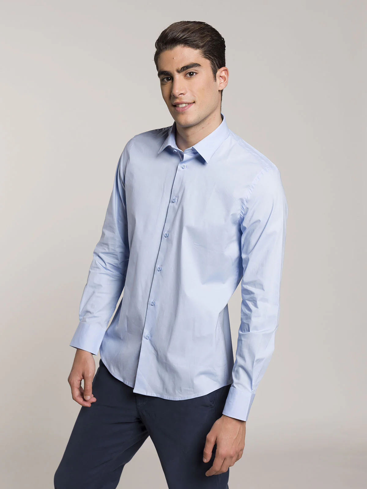 Camicia slim in cotone stretch - Image 14