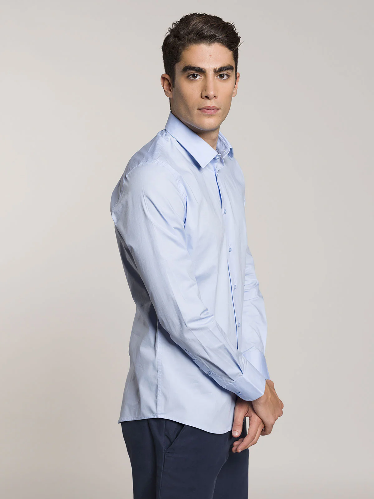 Camicia slim in cotone stretch - Image 15