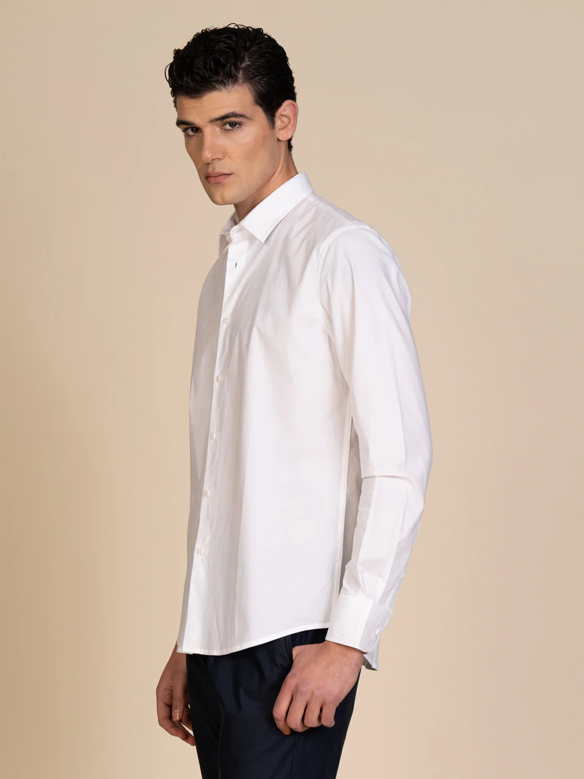 Camicia slim in cotone stretch - Image 3