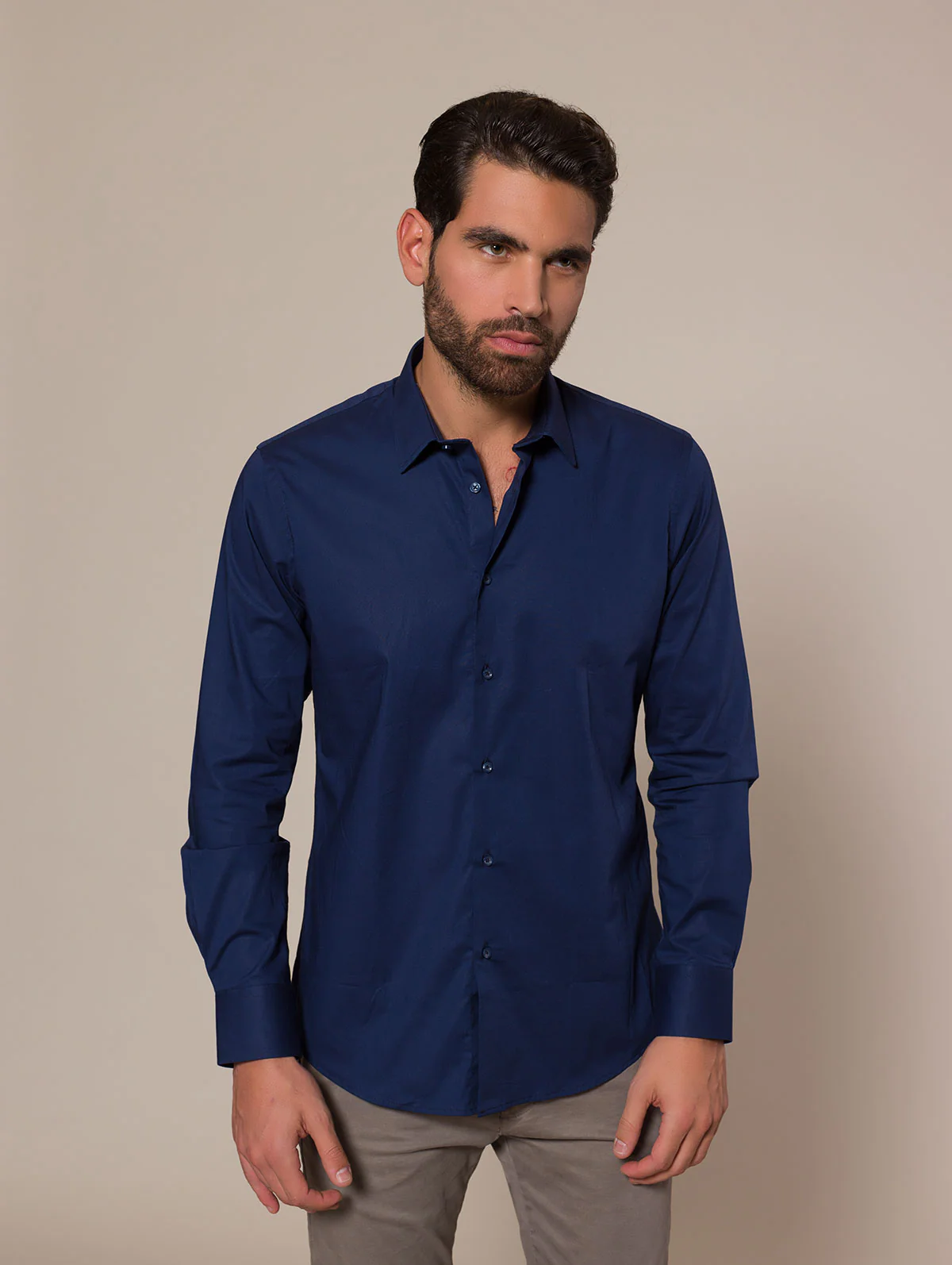 Camicia slim in cotone stretch - Image 6