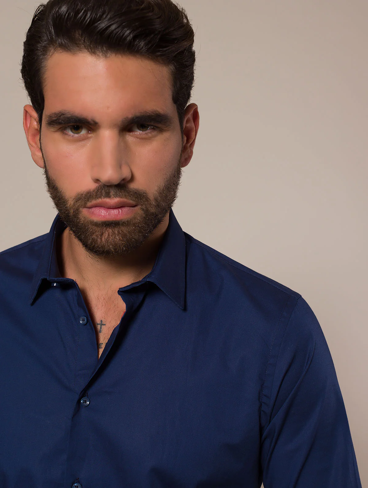 Camicia slim in cotone stretch - Image 8