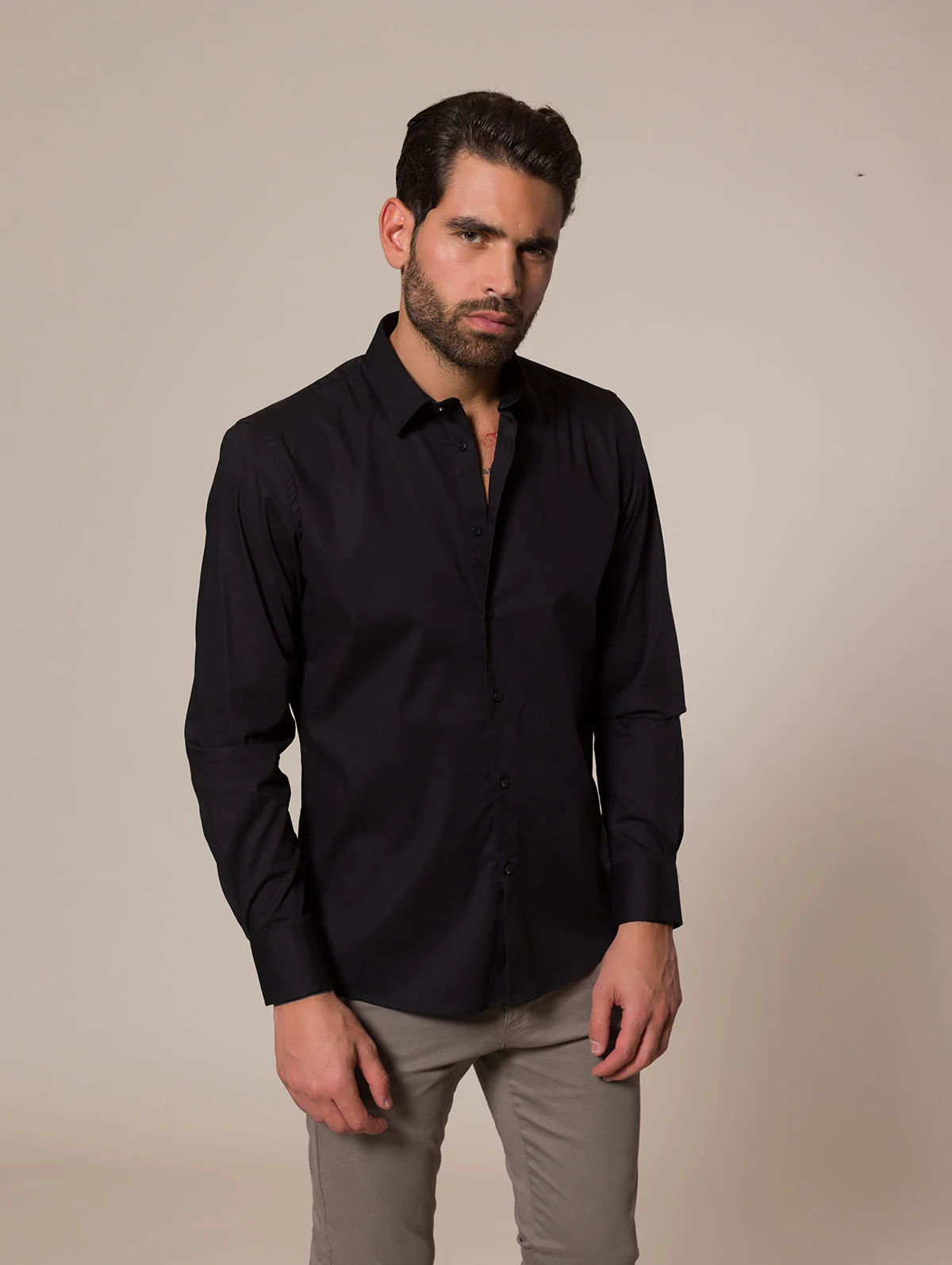Camicia slim in cotone stretch - Image 9