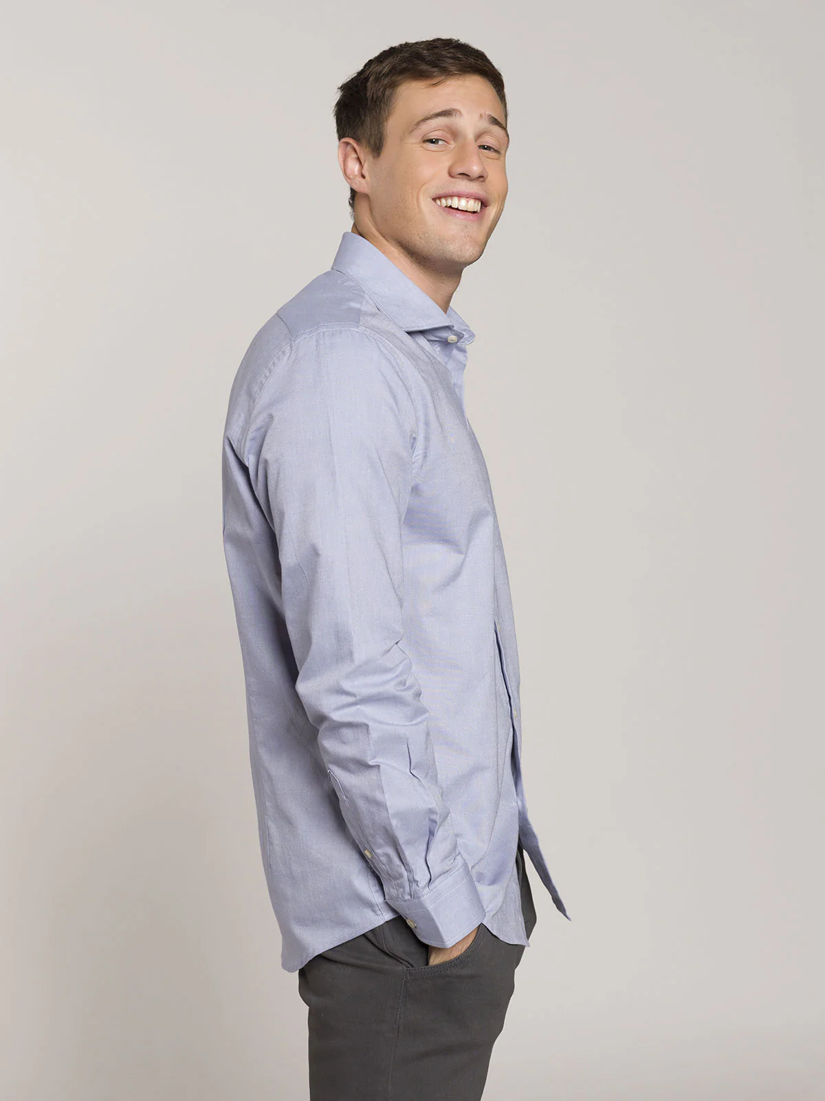 Camicia in cotone tinta unita - Image 14