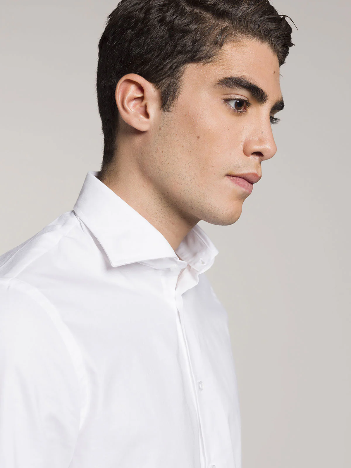 Camicia in cotone tinta unita - Image 5