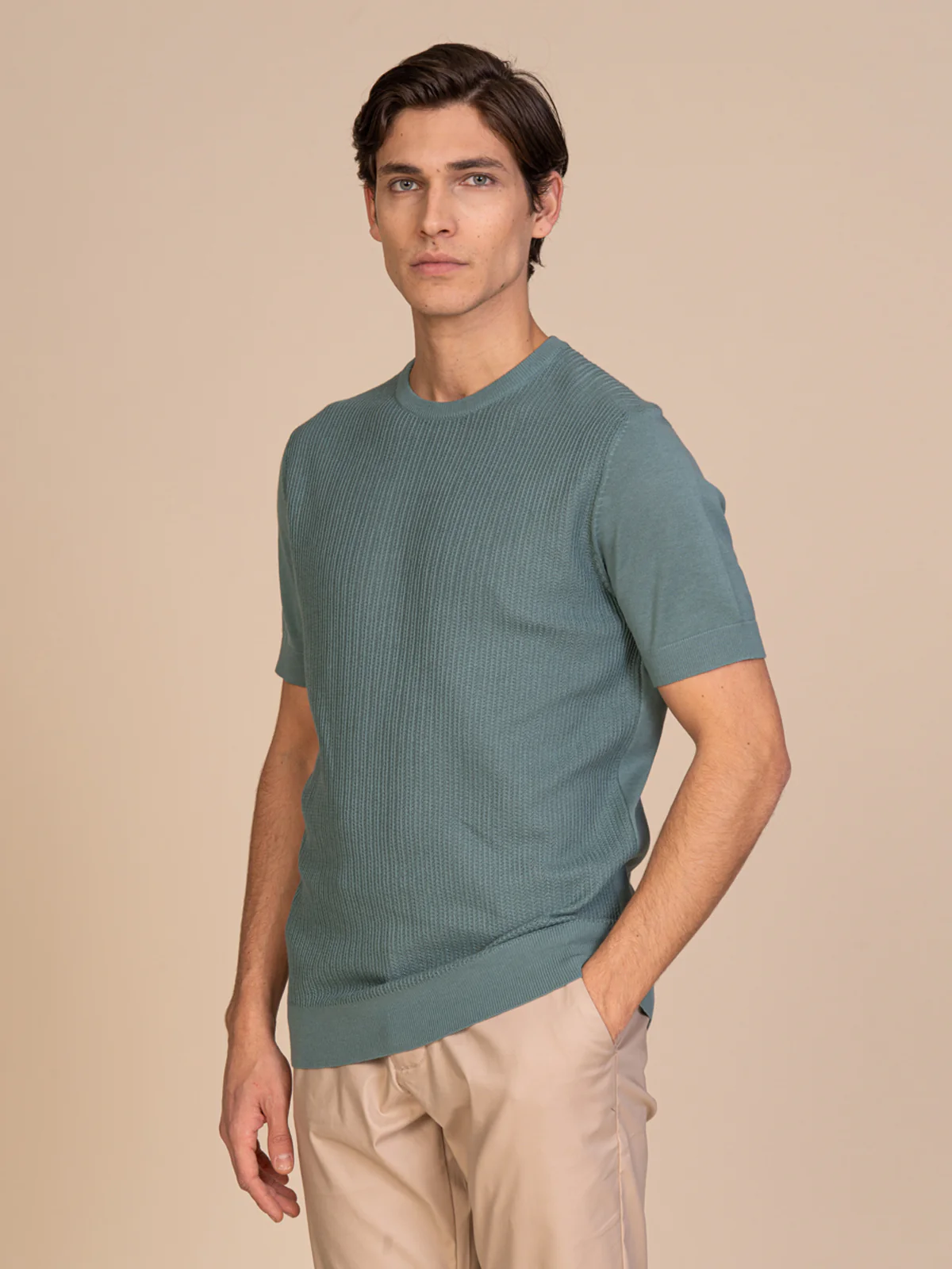 Maglia girocollo con lavorazione - Image 11