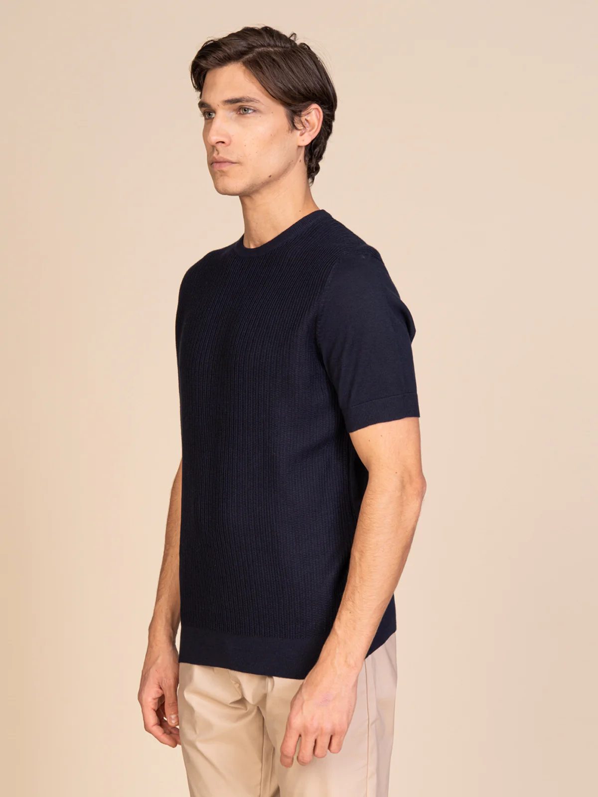 Maglia girocollo con lavorazione - Image 3