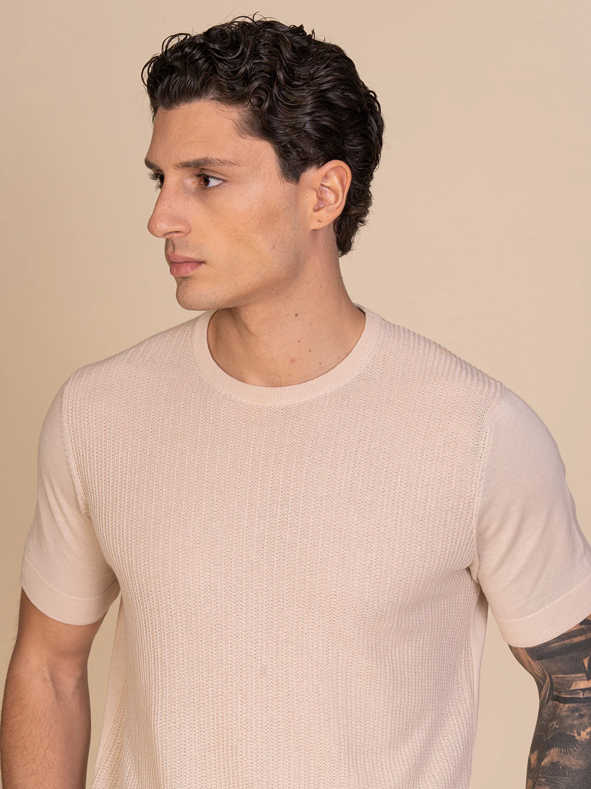 Maglia girocollo con lavorazione - Image 8