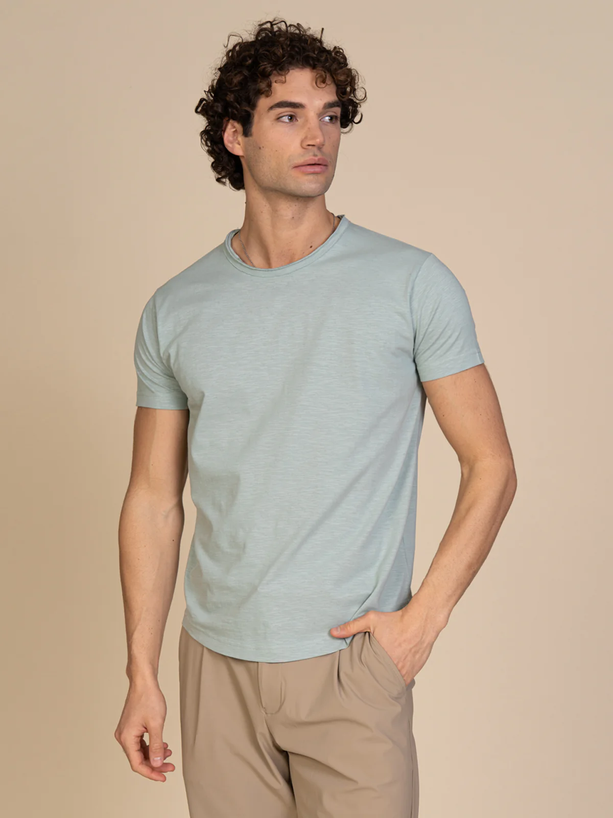 T-Shirt collo taglio vivo - Image 26