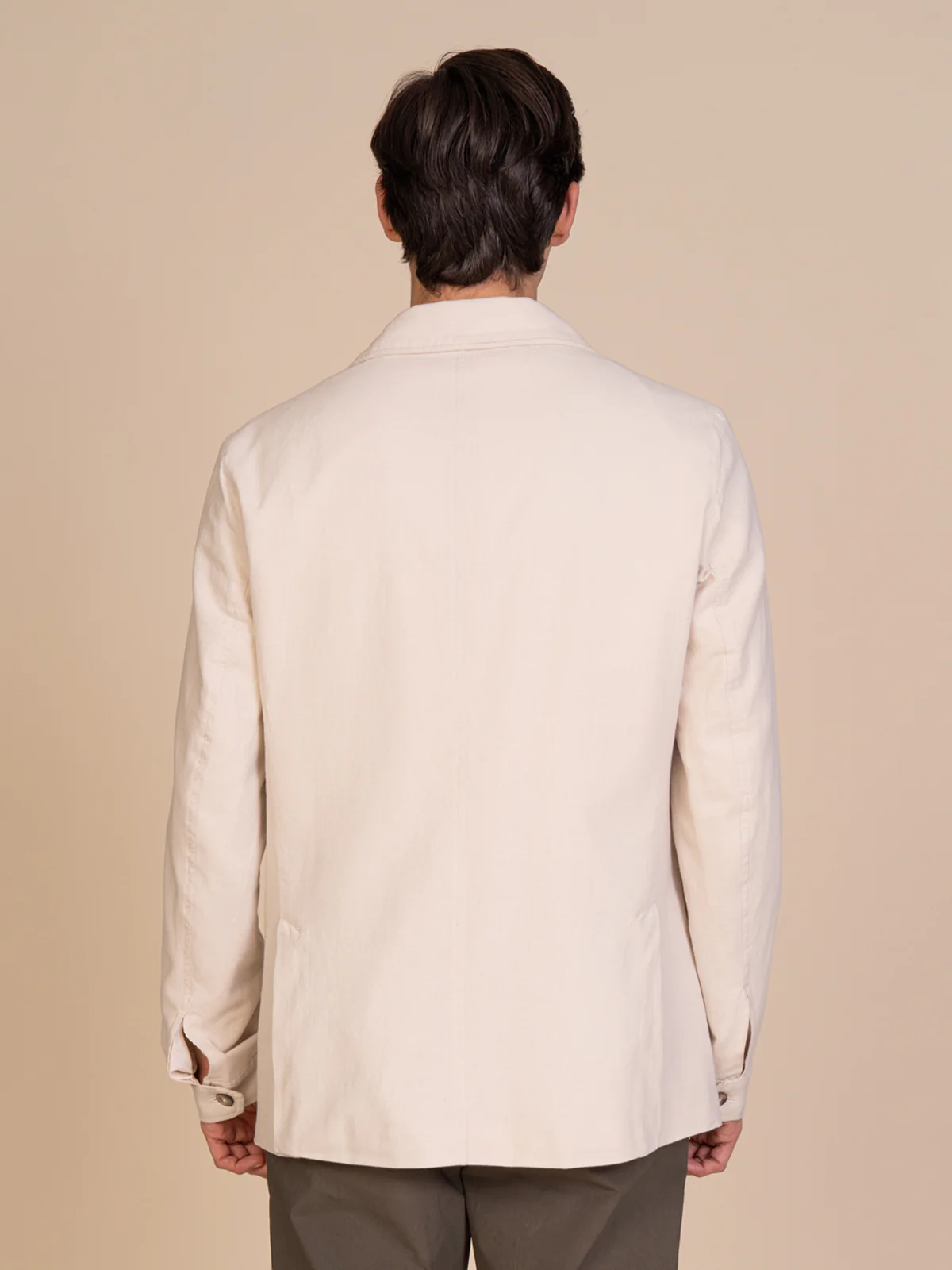 Giacca sahariana lino e cotone - Image 8