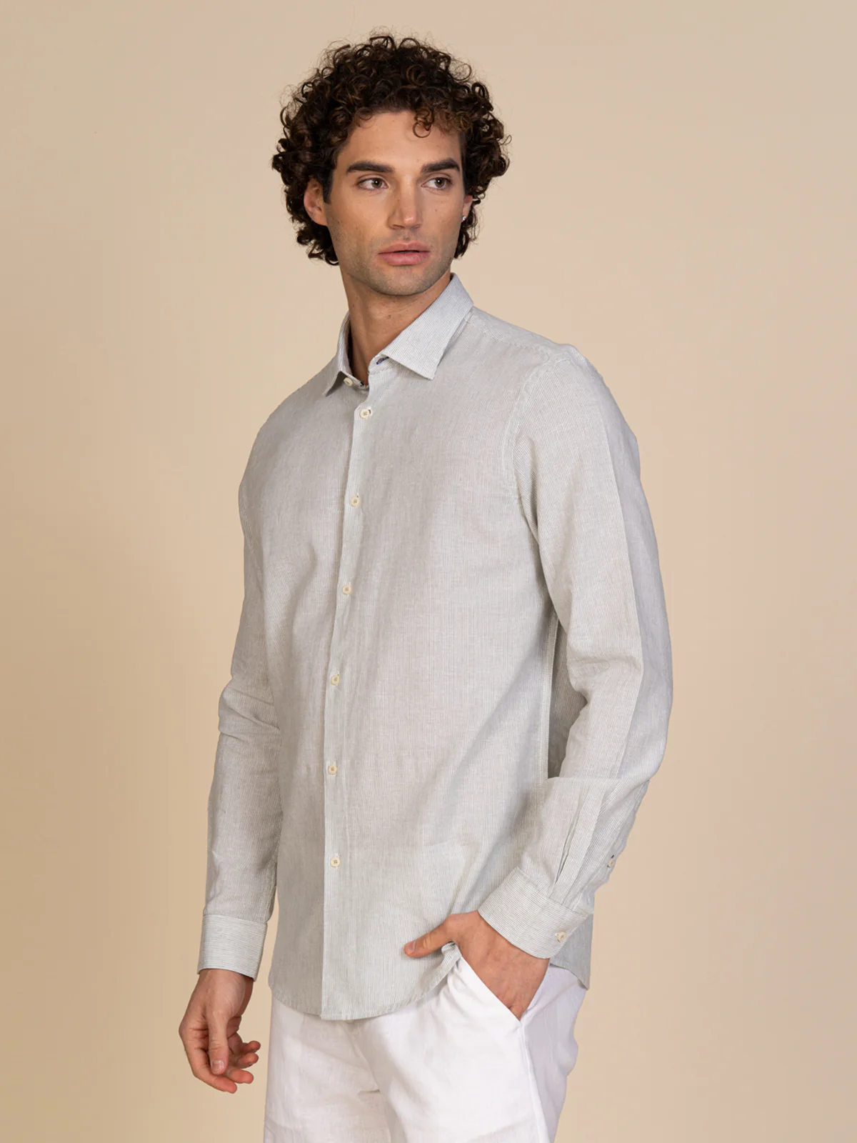 Camicia lino e cotone - Image 6