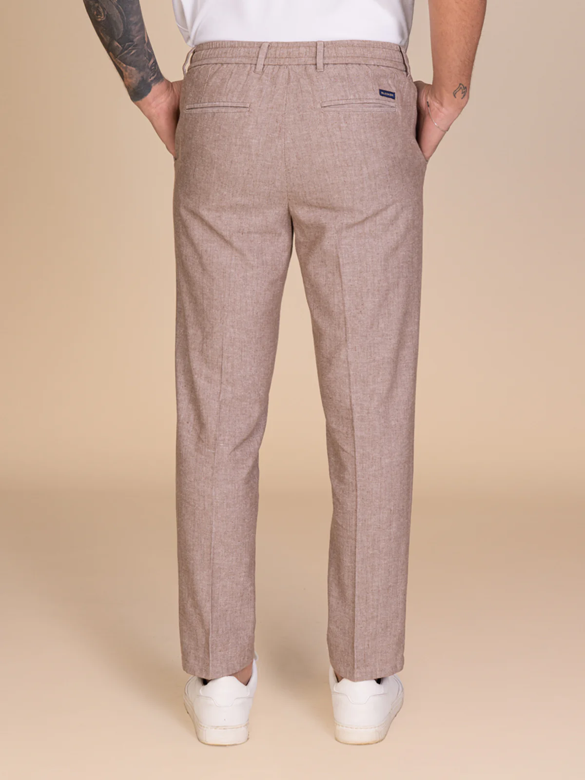 Pantaloni chino lino e cotone - Image 12