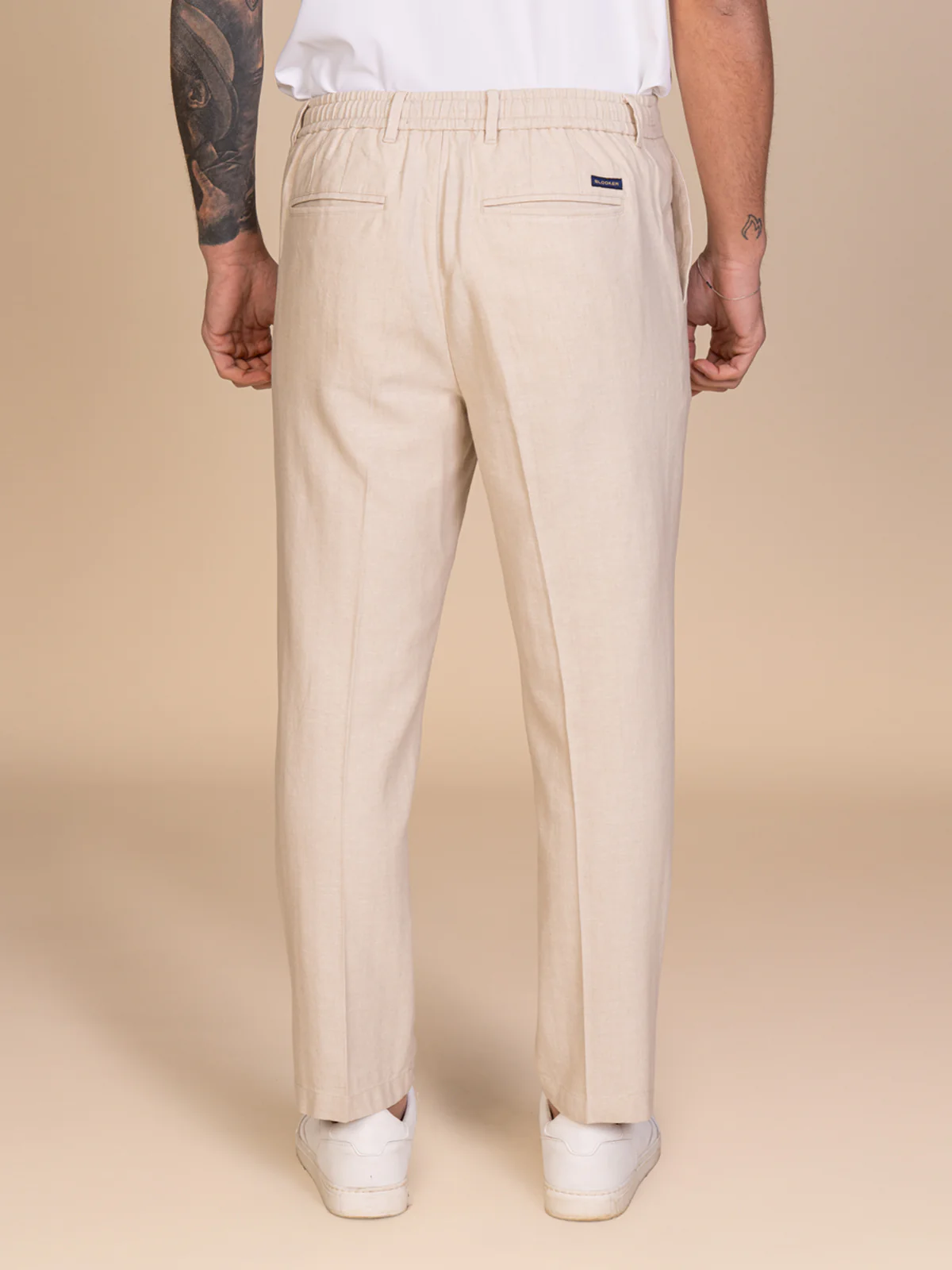 Pantaloni chino lino e cotone - Image 8